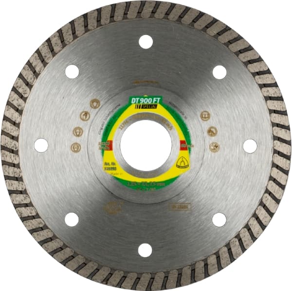 dt_900ft.jpg DT 900 FT Disc diamantat de debitare, 125 x 1,4 x 22,23 mm 1,4 x 7,5 mm, margine turbo continuă, - imagine 1